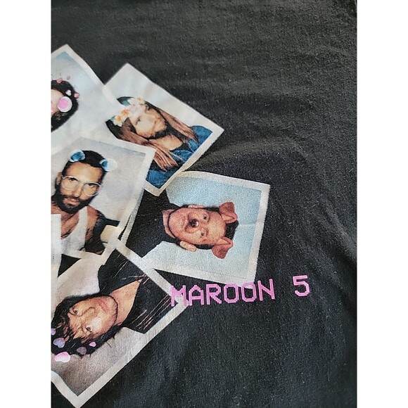 Maroon 5 Red Pill Blues Tour M T Shirt Concert Rock 2 Sided 2018 Music Black - Picture 5 of 15